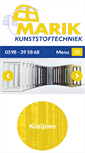 Mobile Screenshot of marikkunststoftechniek.nl